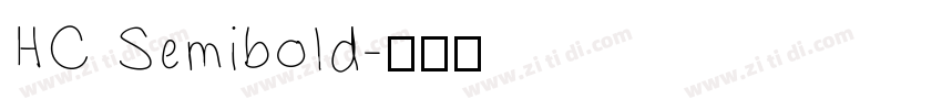 HC Semibold字体转换